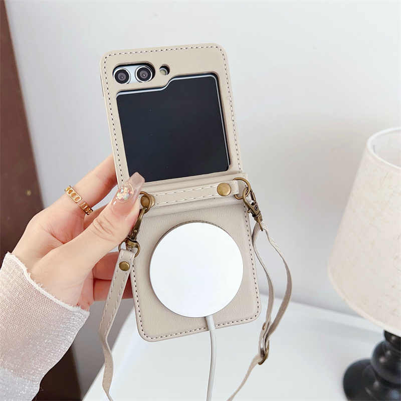 Magnetic Charging Crossbody Case for Samsung Galaxy Z Flip 6/5/4
