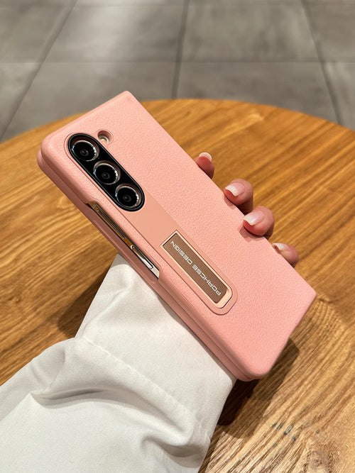 Case leather Stand For Galaxy Z Fold 5 5G