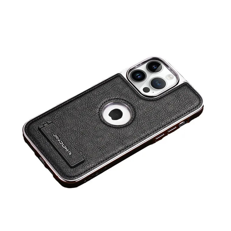 luxury Case Bracket Leather Anti-drop