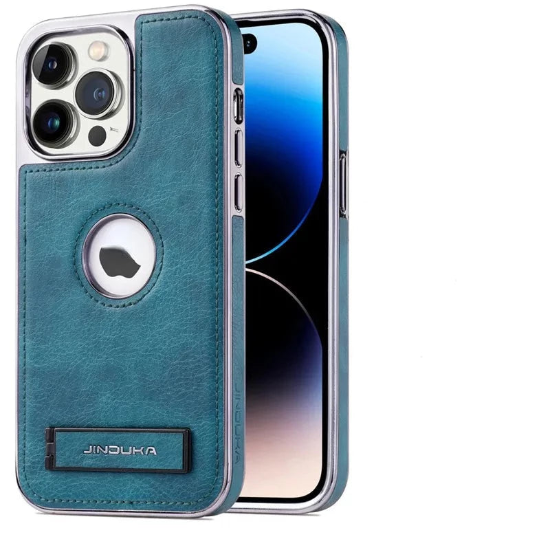 luxury Case Bracket Leather Anti-drop