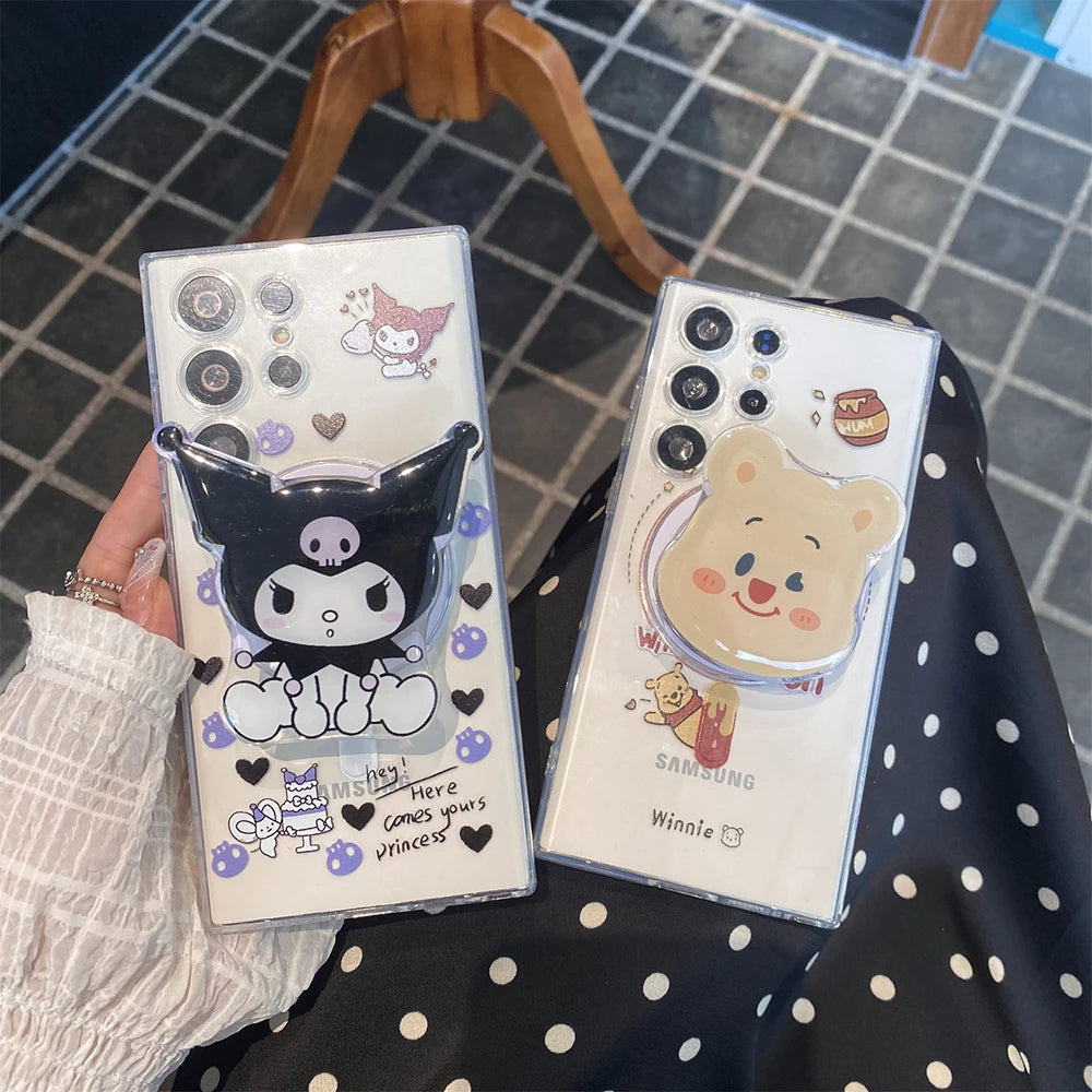 Cute Kuromi Winnie The Pooh Peanuts Case For Samsung Galaxy S Series