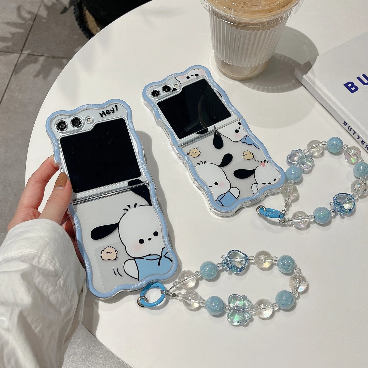 Sanrio Pochacco Blue Phone Case For Samsung Galaxy Z Flip 5