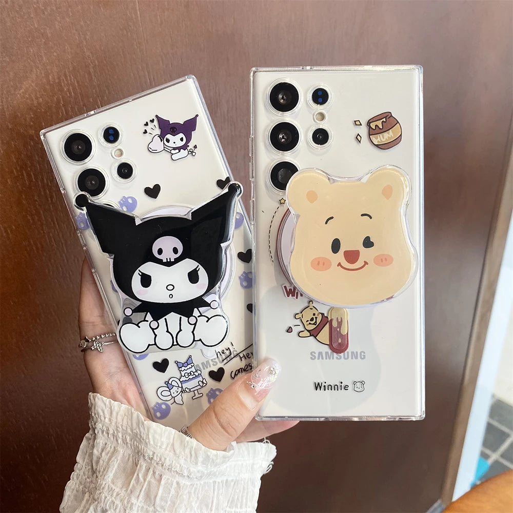 Cute Kuromi Winnie The Pooh Peanuts Case For Samsung Galaxy S Series