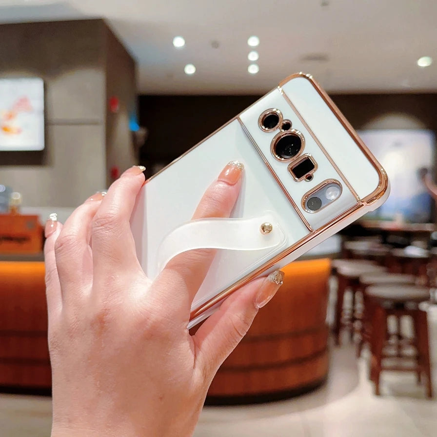 Cute Love Heart Case with Stand for Google Pixel 9/8/7A