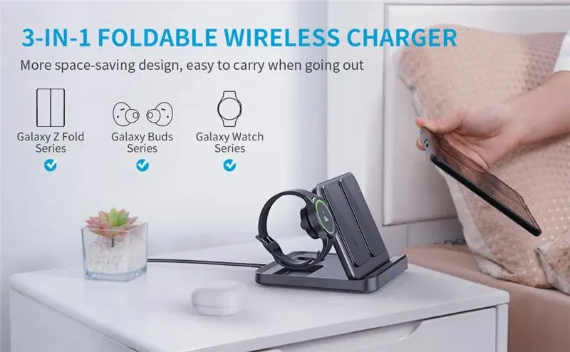 3 IN 1 WIRELESS CHARGING STATION FOR Z Fold Devices