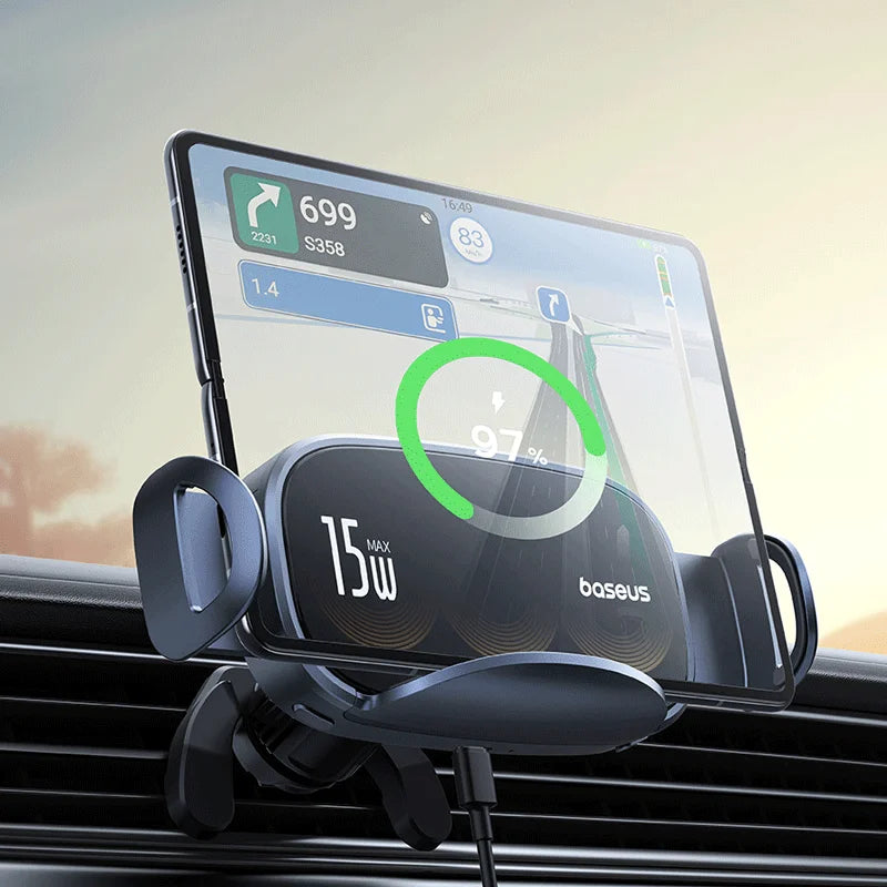 CAR WIRELESS CHARGER FAST CHARGING AUTO CLAMPING MOUNT for Z Fold Series