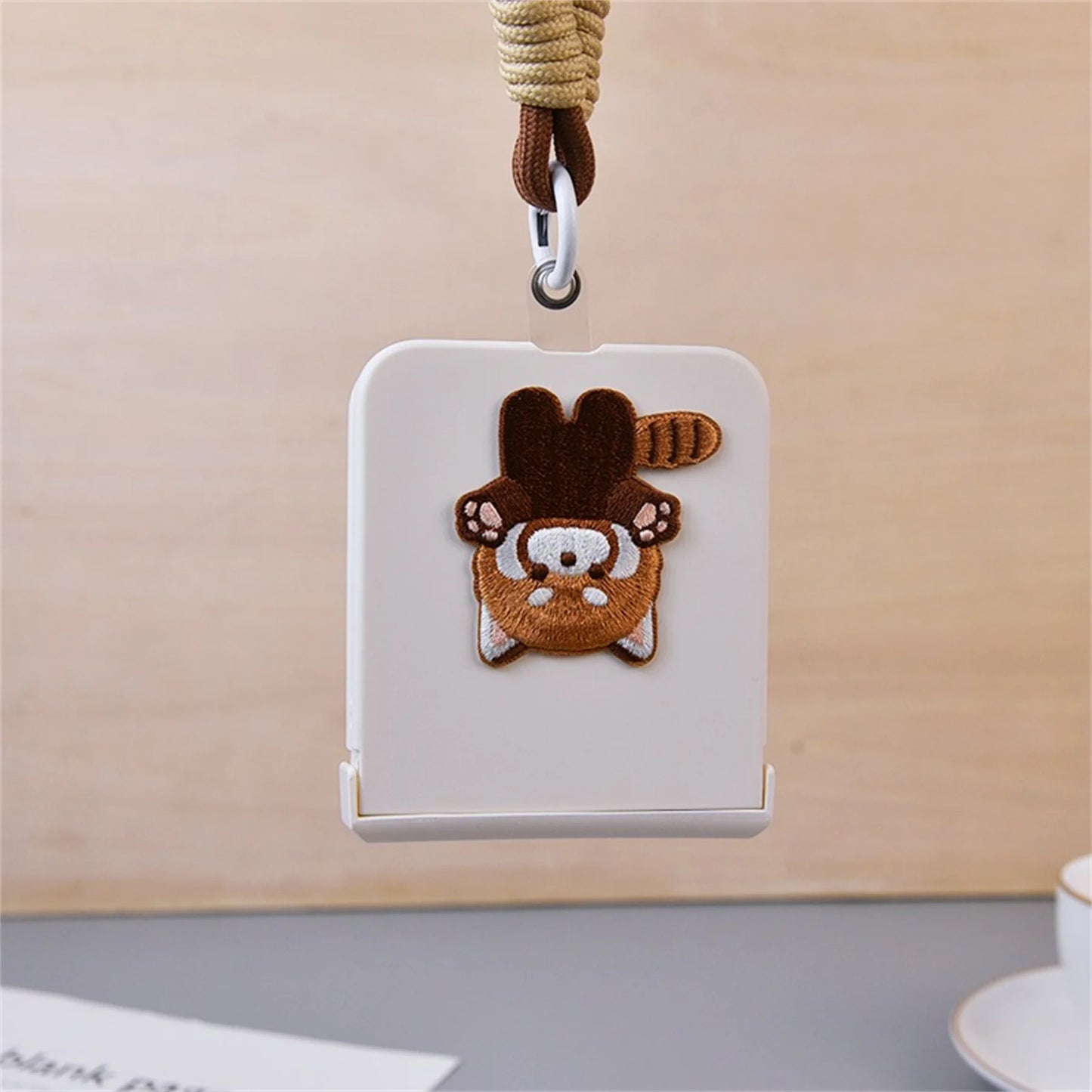 Cute Patch Phone Case with Portable Rope for Samsung Galaxy Z Flip Series
