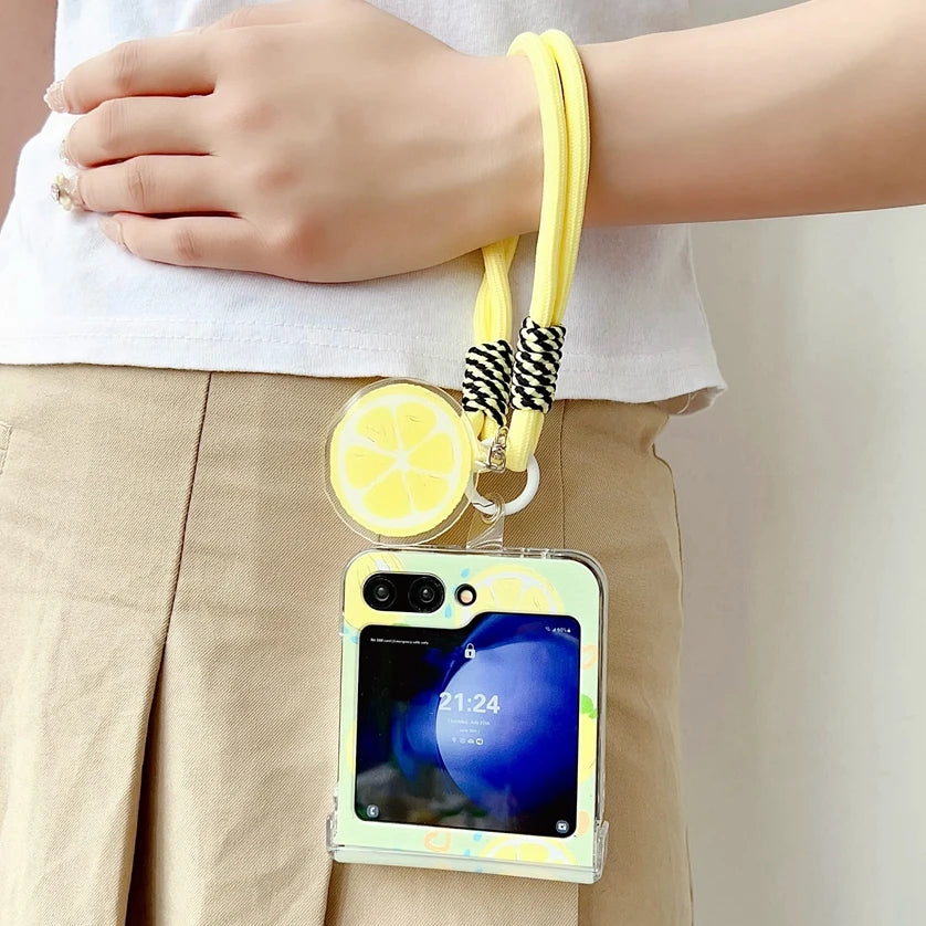 Cute Lemon Phone Cover For Samsung Z Flip Series