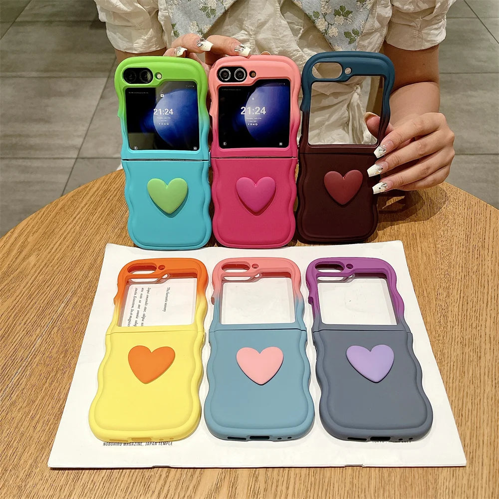 Gradient Love Wave Case for Samsung Galaxy Z Flip 5