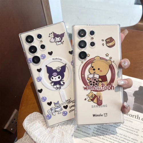 Cute Kuromi Winnie The Pooh Peanuts Case For Samsung Galaxy S Series