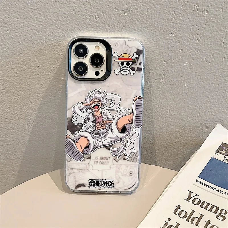 Luxury One Piece Luffy's Silicone Phone Case For iPhone Series