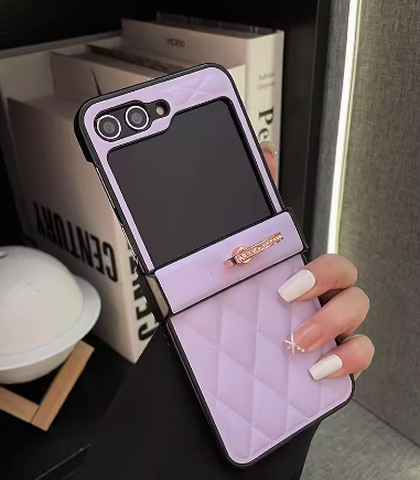 Fragrance Leather Ring Case for Samsung Galaxy Z Flip 3/4/5