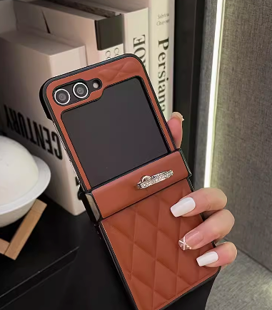 Fragrance Leather Ring Case for Samsung Galaxy Z Flip 3/4/5