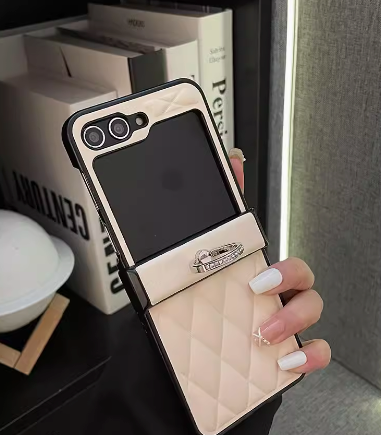Fragrance Leather Ring Case for Samsung Galaxy Z Flip 3/4/5