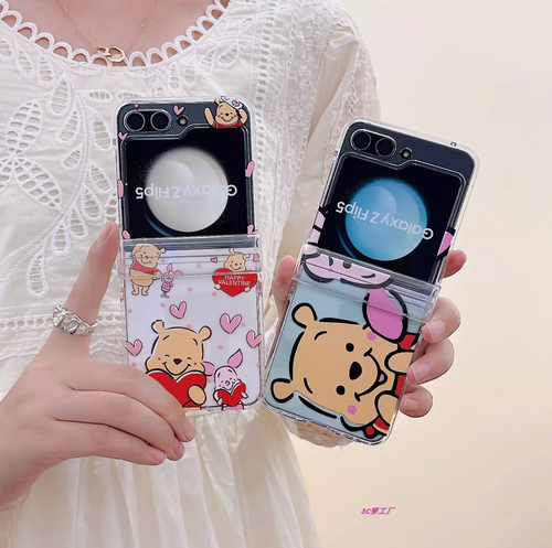 Cute Winnie the Pooh Case For Samsung Galay Z Flip 5