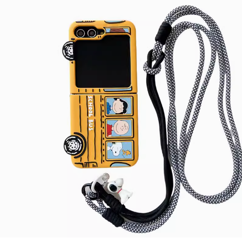 Cute Snoopy Charlie Brown Peanuts Case For Samsung Galaxy Z Flip Series