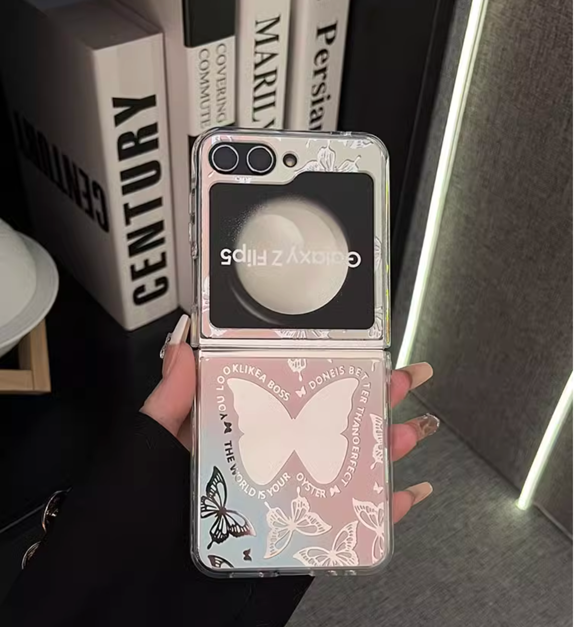 Cut celebrity colorful butterfly Case for Samsung z Flip 5