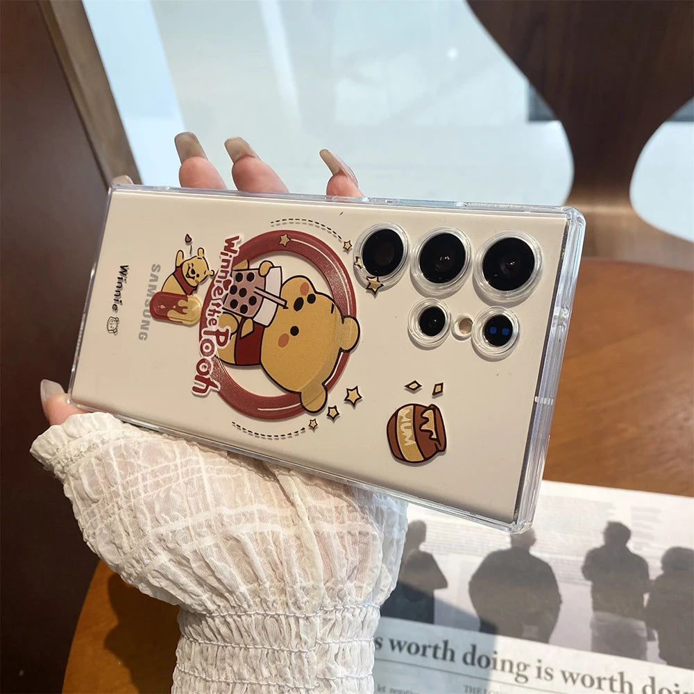 Cute Kuromi Winnie The Pooh Peanuts Case For Samsung Galaxy S Series