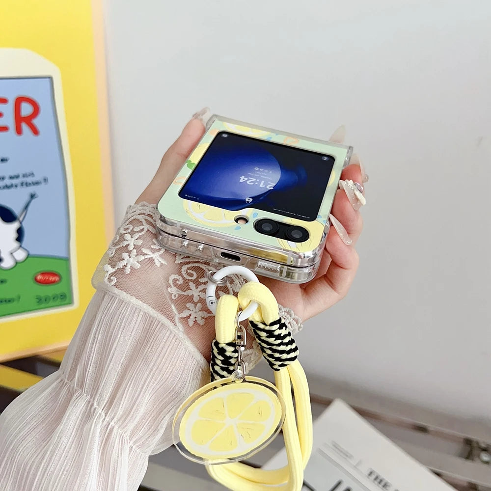 Cute Lemon Phone Cover For Samsung Z Flip Series