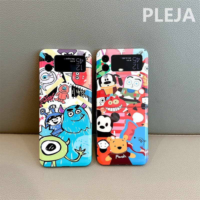 Cute Cartoon Animal Phone Case For Samsung Galaxy Z Flip 4
