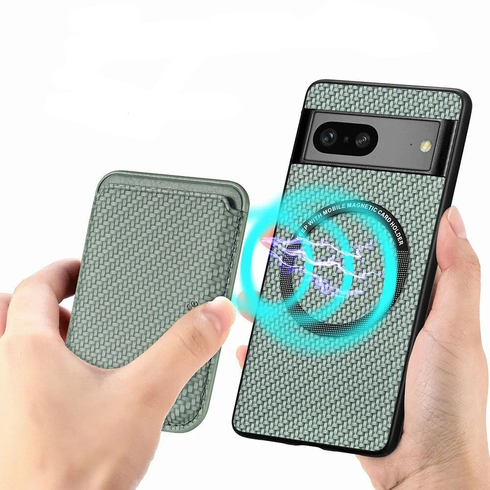 2 in 1 Leather Magnetic Case for Google Pixel 8 Series