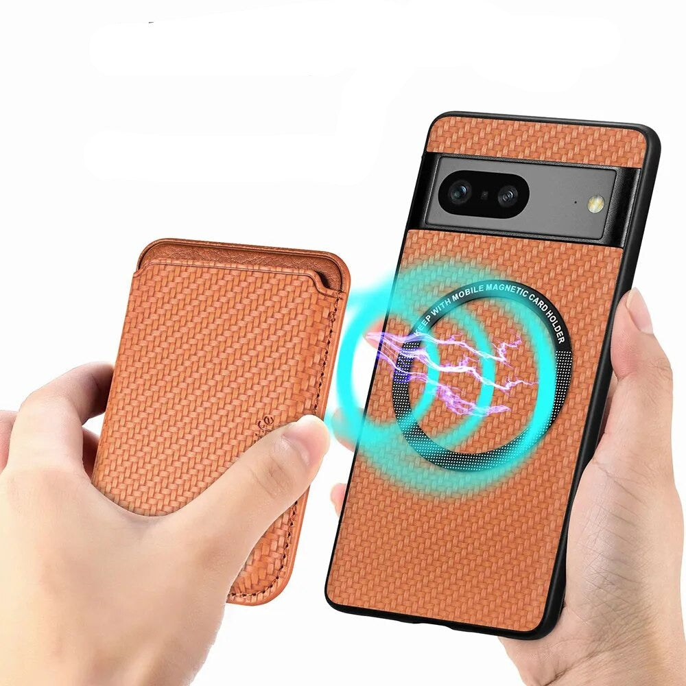 2 in 1 Leather Magnetic Case for Google Pixel 8 Series