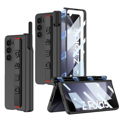 Magnetic Hinge Wristband Case For Galaxy Z Fold 5