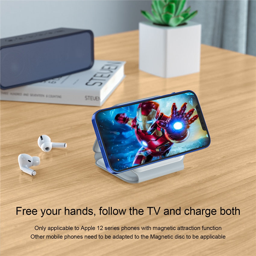 3 in 1 Magnetic Wireless Charger Pad
