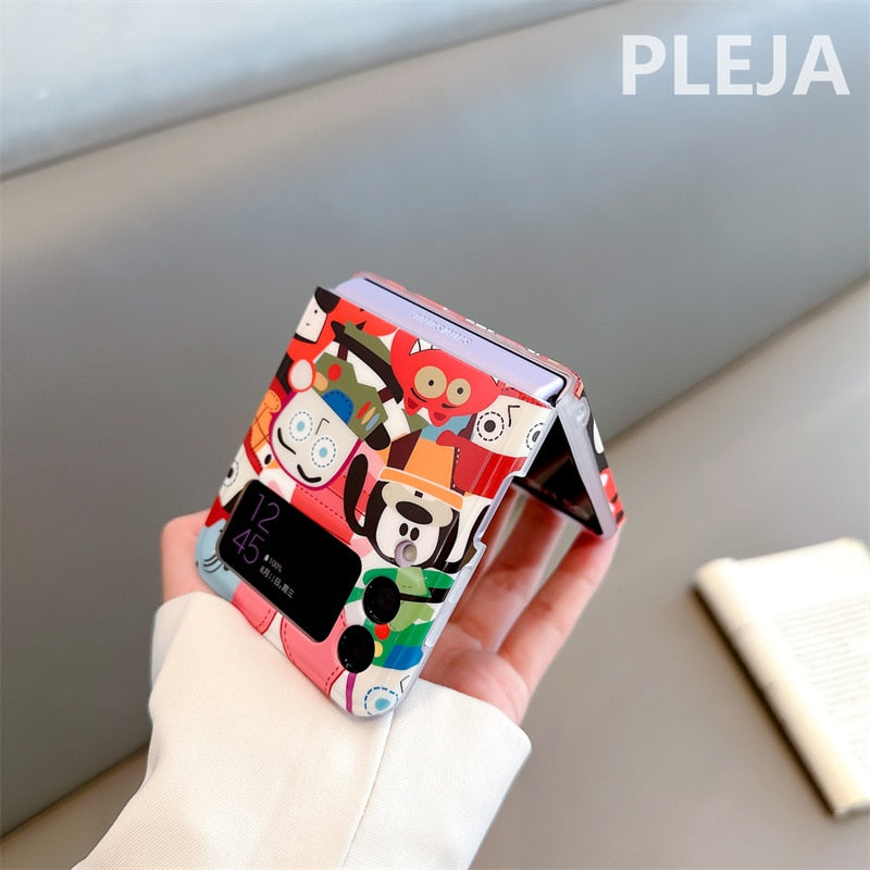 Cute Cartoon Animal Phone Case For Samsung Galaxy Z Flip 4