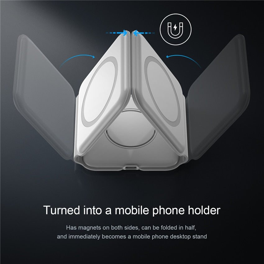 3 in 1 Magnetic Wireless Charger Pad