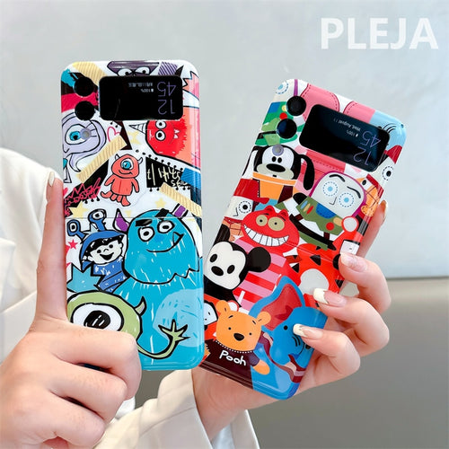 Cute Cartoon Animal Phone Case For Samsung Galaxy Z Flip 4