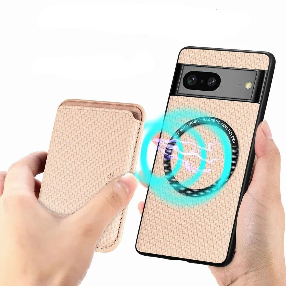 2 in 1 Leather Magnetic Case for Google Pixel 8 Series