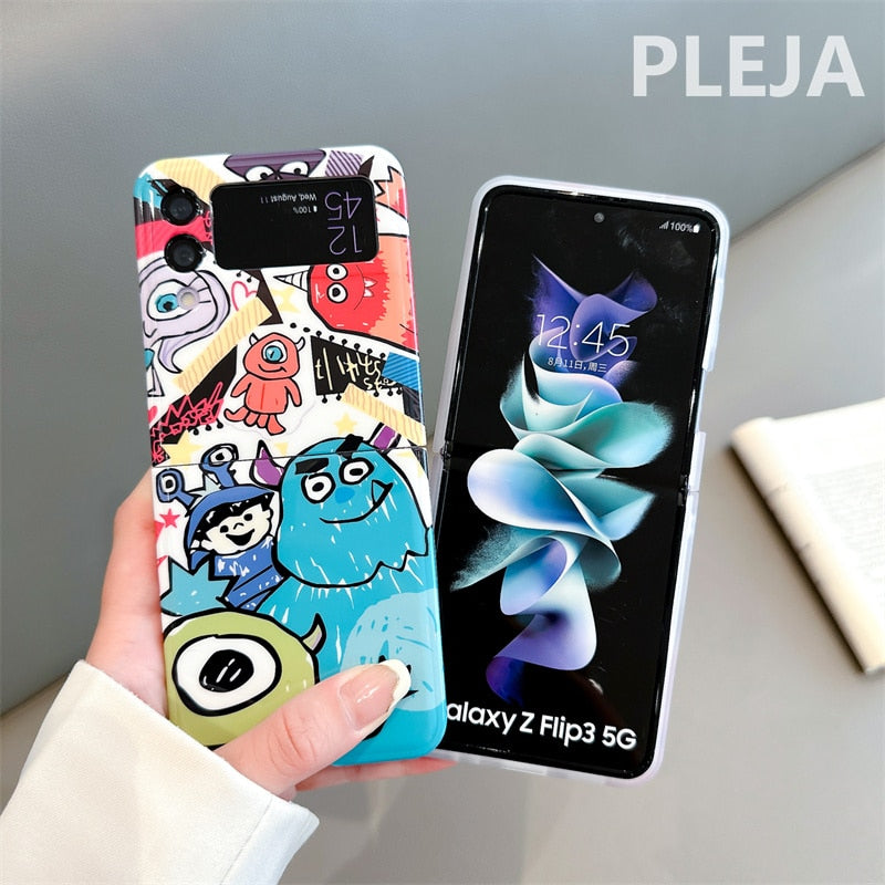 Cute Cartoon Animal Phone Case For Samsung Galaxy Z Flip 4