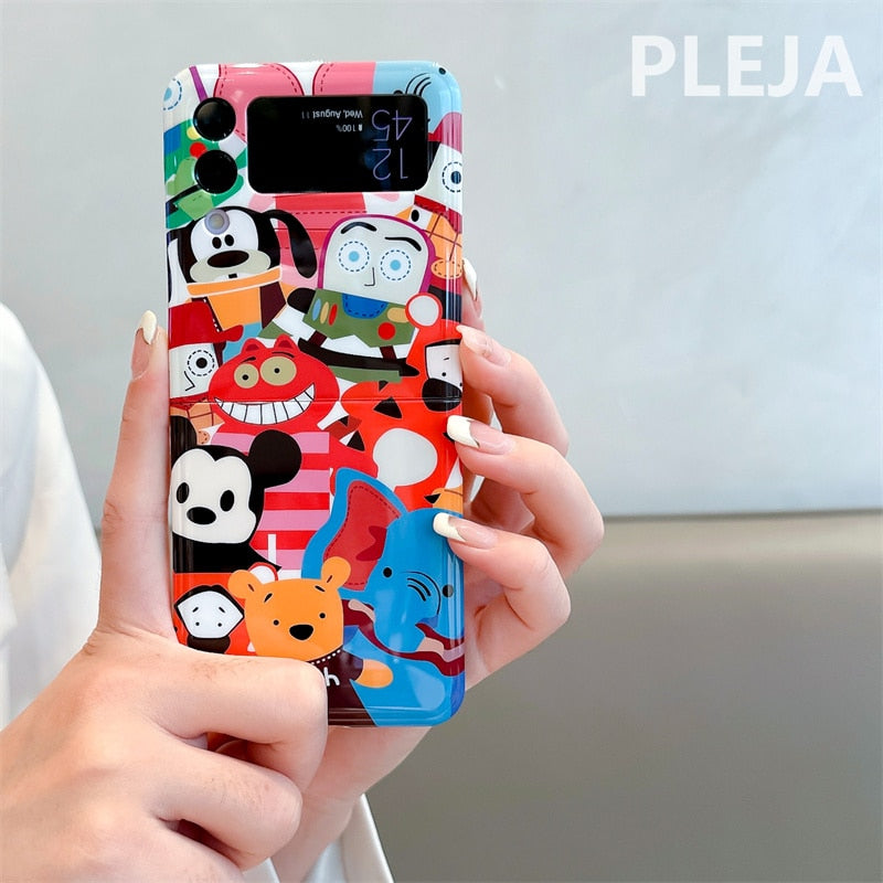 Cute Cartoon Animal Phone Case For Samsung Galaxy Z Flip 4