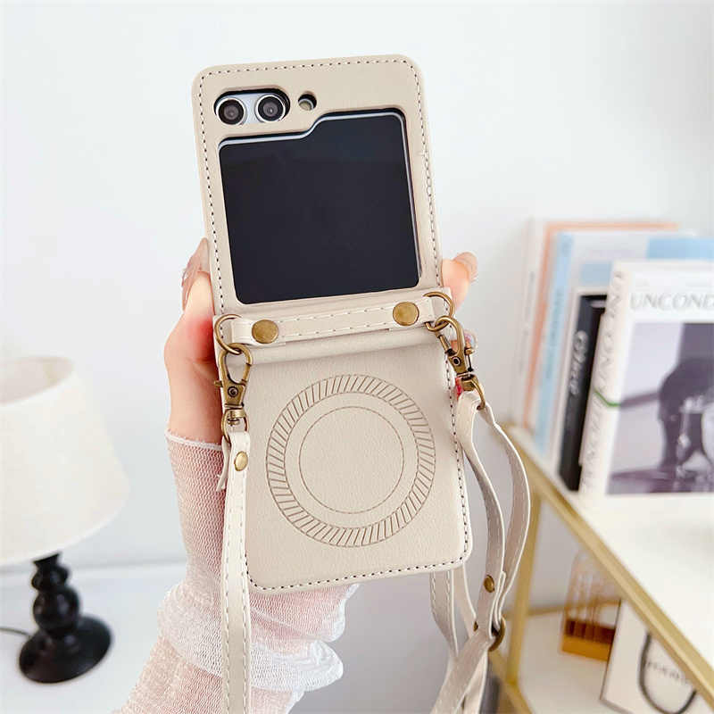 Magnetic Charging Crossbody Case for Samsung Galaxy Z Flip 6/5/4