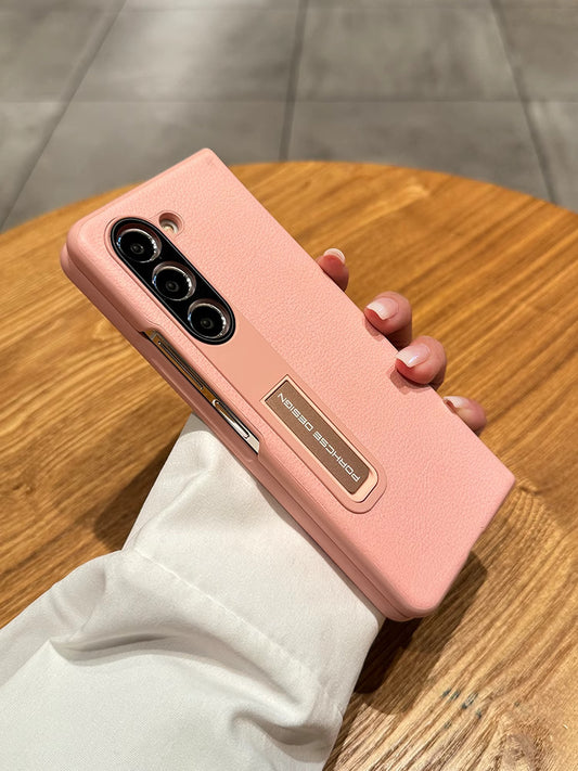 Case leather Stand For Galaxy Z Fold 5 5G