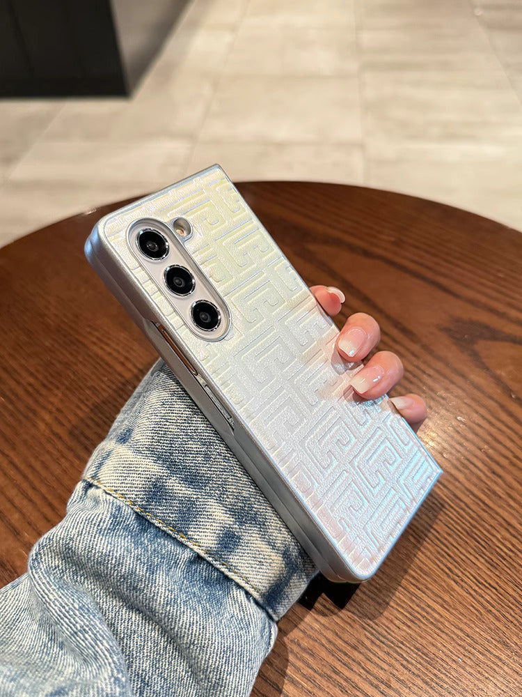 GEOMETRIC LEATHER CASE FOR SAMSUNG Z FOLD 5