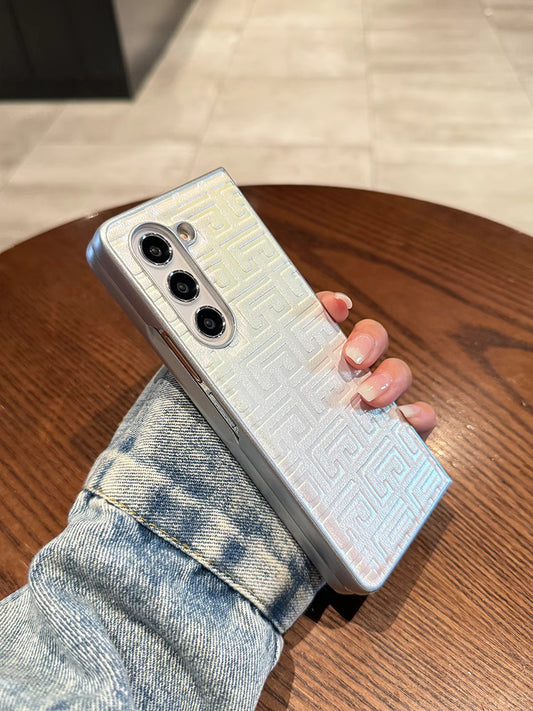 GEOMETRIC LEATHER CASE FOR SAMSUNG Z FOLD 5