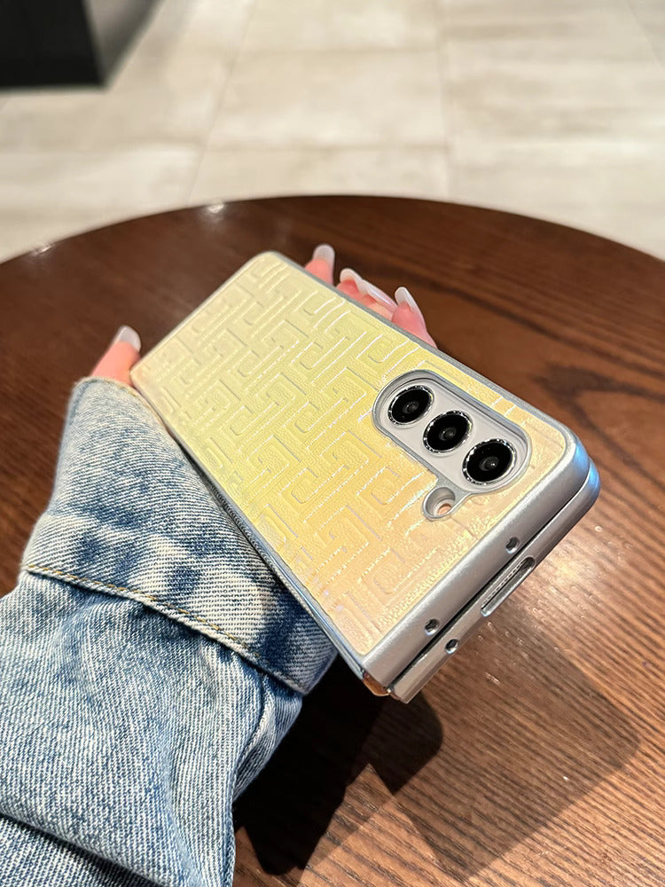 GEOMETRIC LEATHER CASE FOR SAMSUNG Z FOLD 5