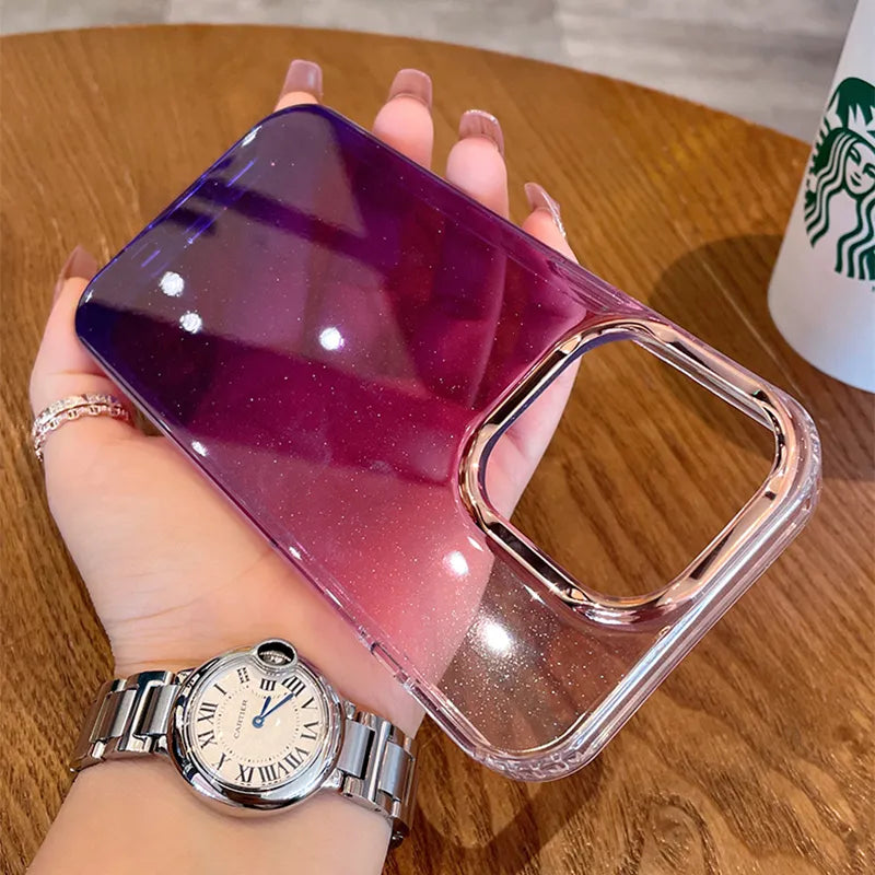 Luxury Fashion Glitter Bling Clear Phone Case For iPhone