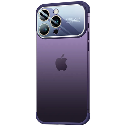 Large Glass Window Bumper Phone Case For iPhone
