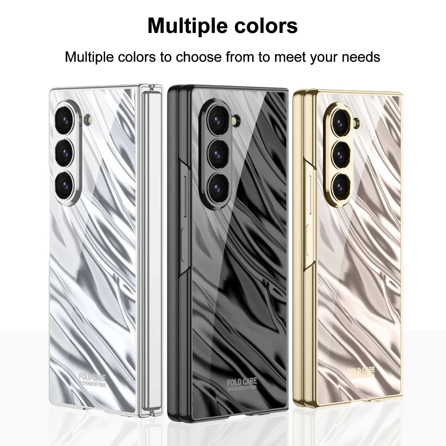 Plating Hard Case with Camera Protection For Samsung Galaxy Z Fold 6
