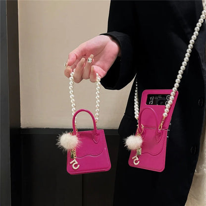 Fashion Handbag Leather Case For Samsung Galaxy Z Series