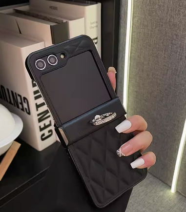 Fragrance Leather Ring Case for Samsung Galaxy Z Flip 3/4/5