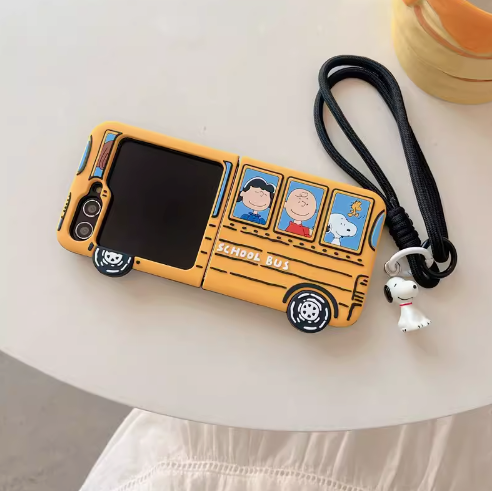 Cute Snoopy Charlie Brown Peanuts Case For Samsung Galaxy Z Flip Series