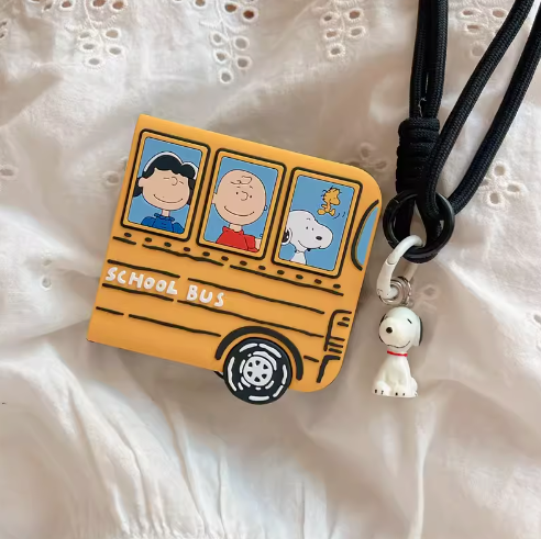 Cute Snoopy Charlie Brown Peanuts Case For Samsung Galaxy Z Flip Series