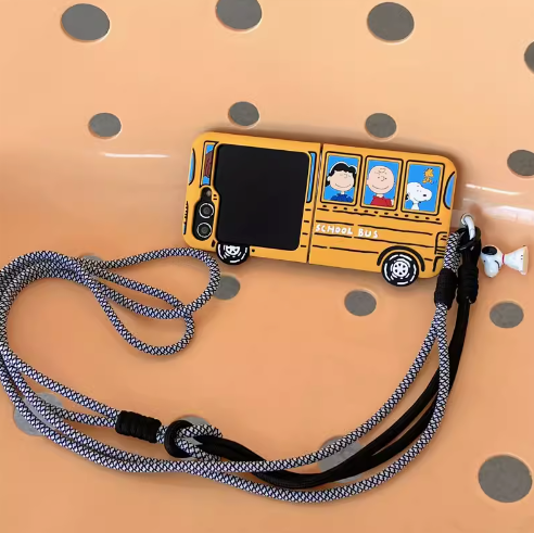 Cute Snoopy Charlie Brown Peanuts Case For Samsung Galaxy Z Flip Series