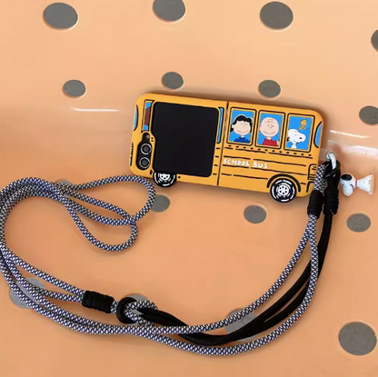 Cute Snoopy Charlie Brown Peanuts Case For Samsung Galaxy Z Flip Series