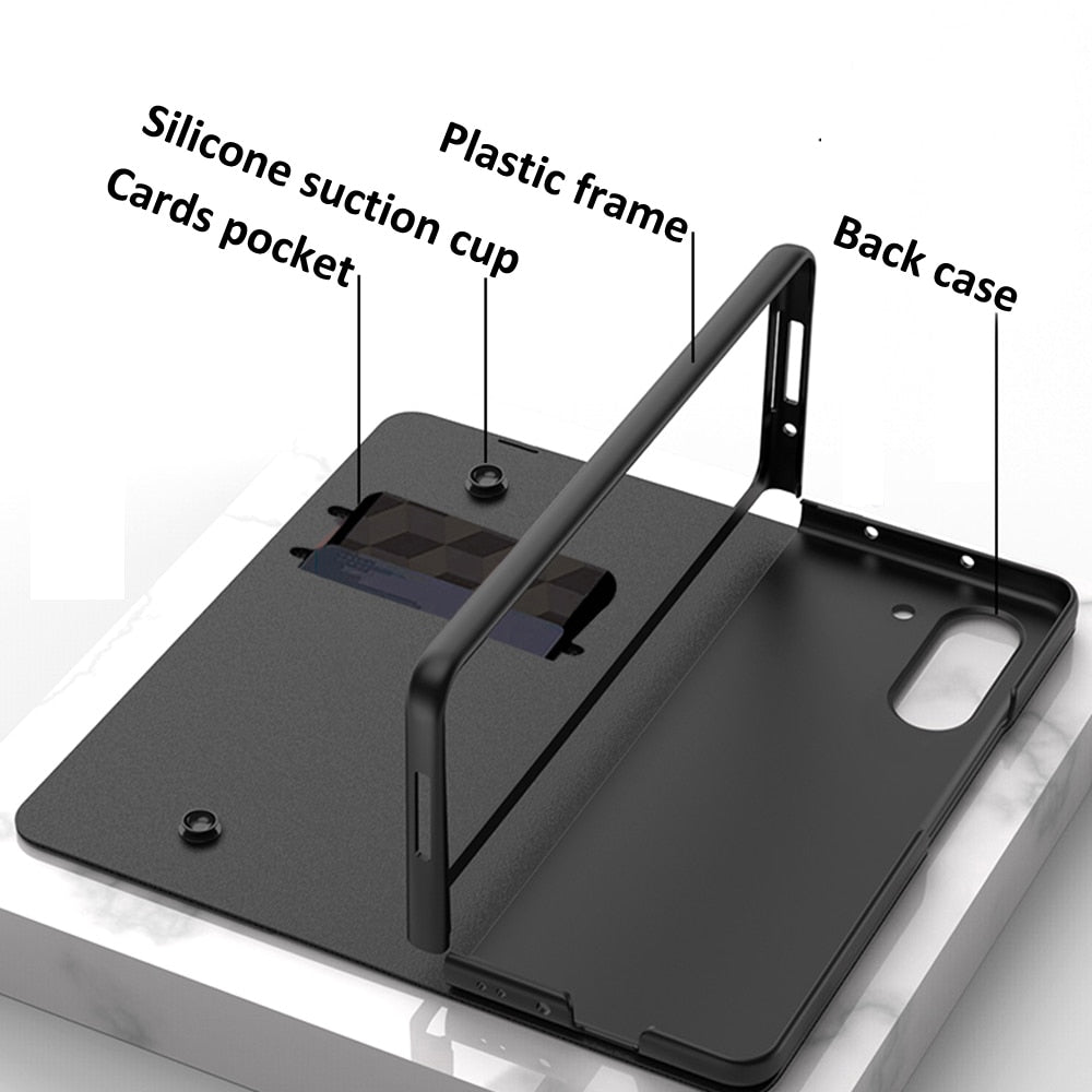 Galaxy Z Fold 5 Book Flip Case with Stylus Holder