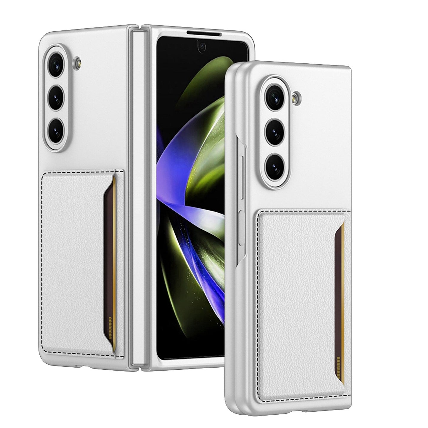 Luxury Leather Case with Card Slot For Galaxy Z Fold 5